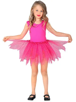 Ružová Tutu Sukňa pre Dievčatá 30 cm